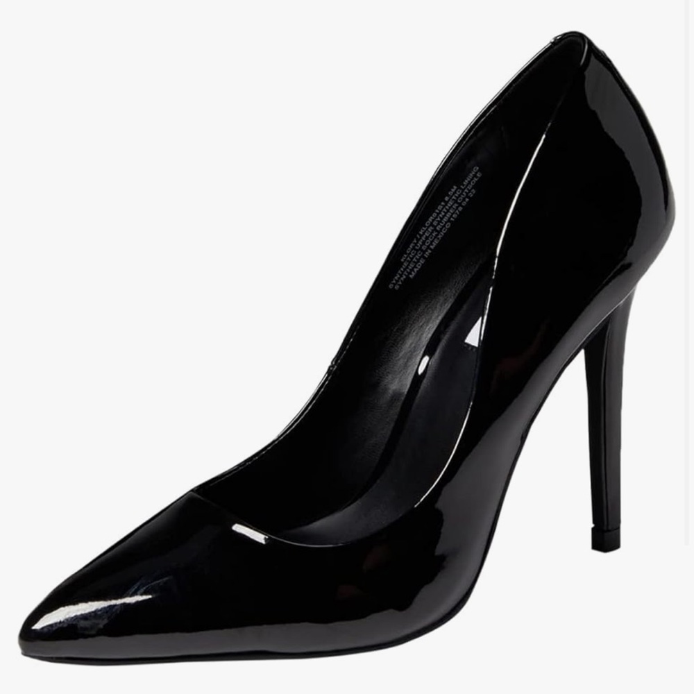 Steve Madden Black Patent Klory Pump High Heel